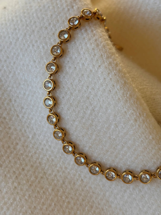 Cara Circular Tennis Bracelet