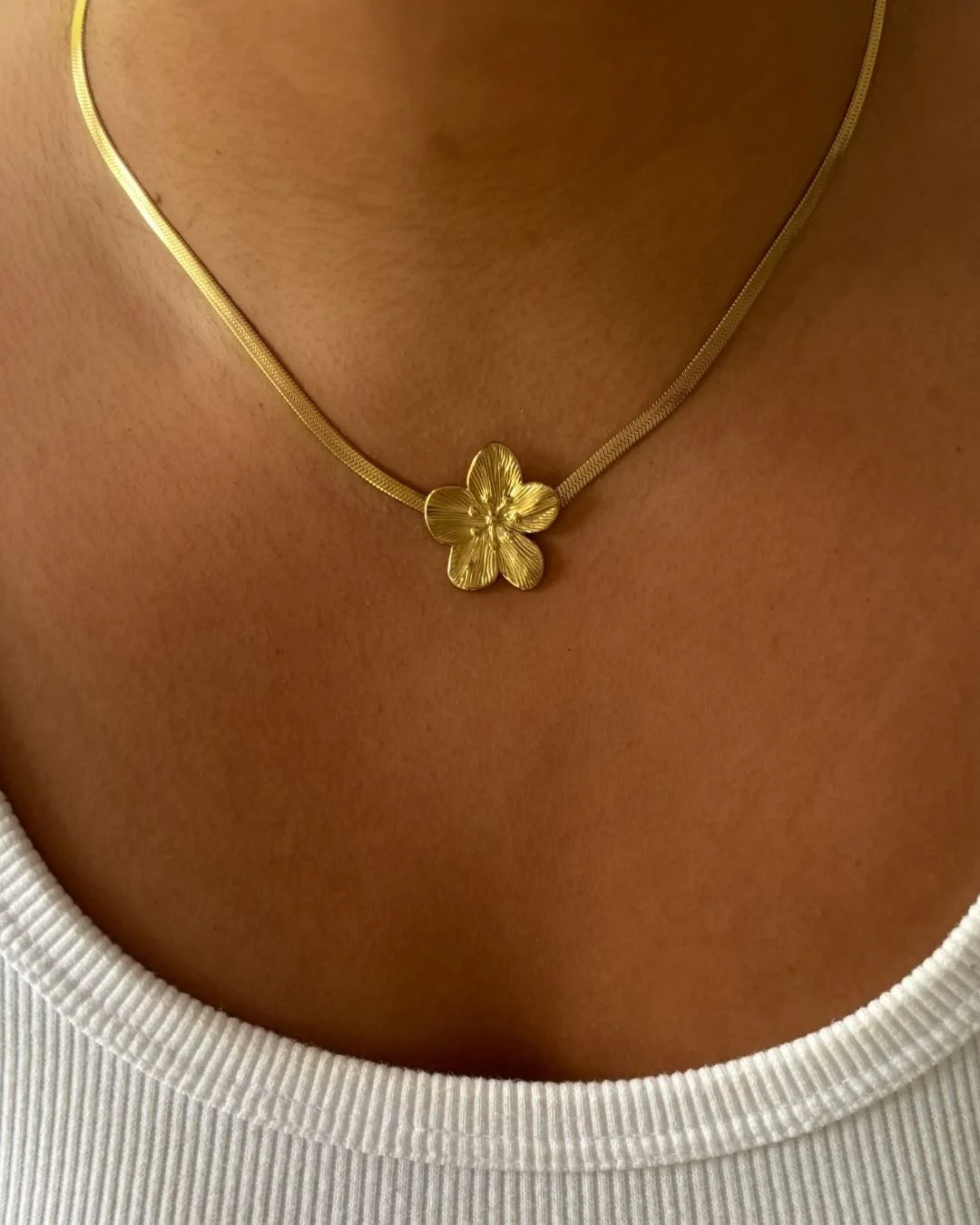 Hibiscus Snake Chain